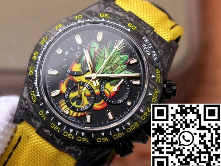 Edition Rolex Fiber Skull Daytona Cosmos Dial Carbon Color Chronograph 0508